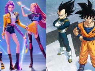 Cómo crear una imagen de Las Guerreras K-pop peleando con Goku y Vegeta de Dragon Ball Z