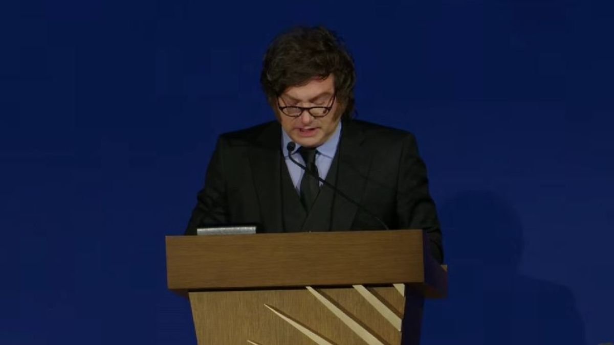 Javier Milei habla ante la Cámara de Comercio de los Estados Unidos