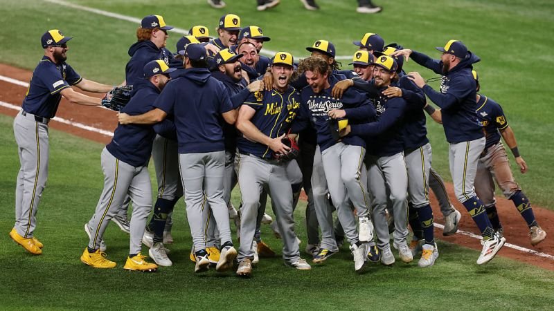 Los Brewers de Milwaukee se coronan campeones de la Serie Mundial por primera vez en la historia