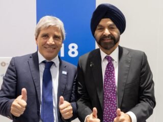 Cónclave de Luis Caputo con el titular del Banco Mundial: “Estamos trabajando en nuevas inversiones por u$s10.000 millones”