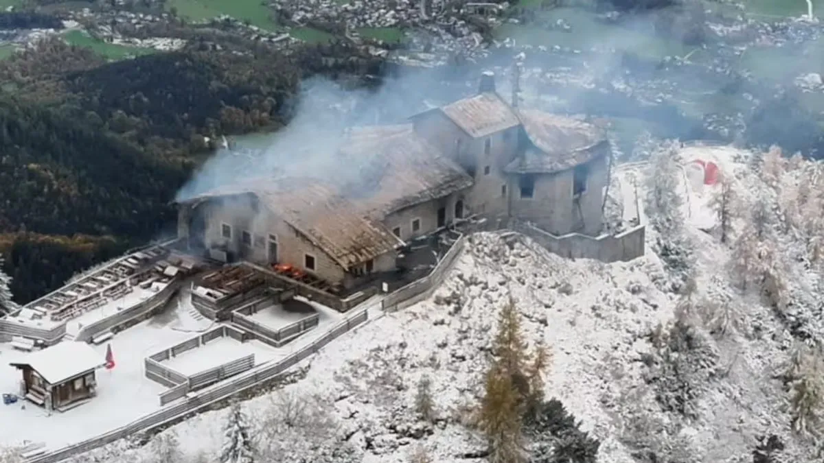 Se incendió el Nido del Águila, el histórico refugio de Hitler en los Alpes bávaros