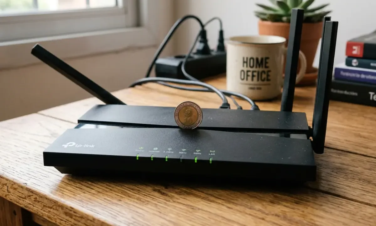 Por qué todos están poniendo una moneda sobre el router (y por qué los expertos piden que dejes de hacerlo)
