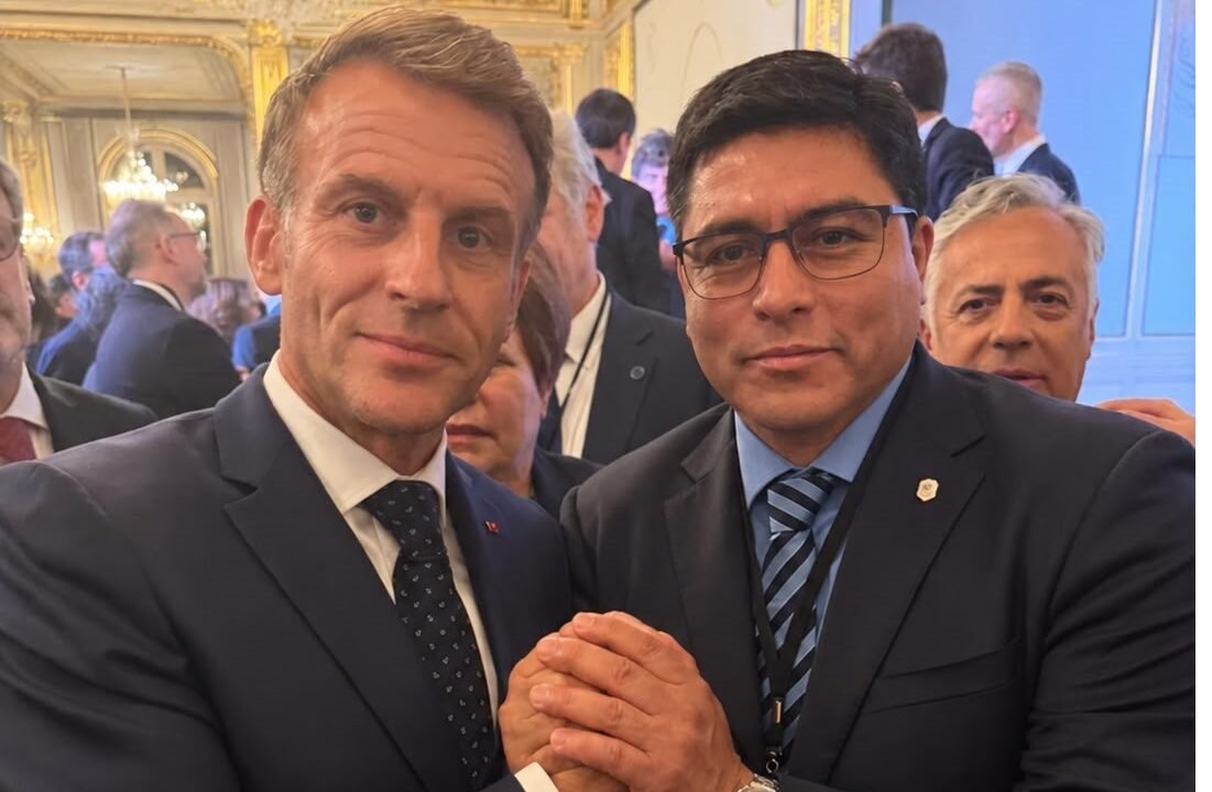 Vidal participó del encuentro con Macron y ratifico la necesidad de abrir nuevos mercados para Santa Cruz