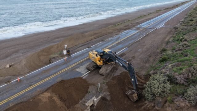 Comenzaron los trabajos en el socavón de la Ruta Nacional N°3