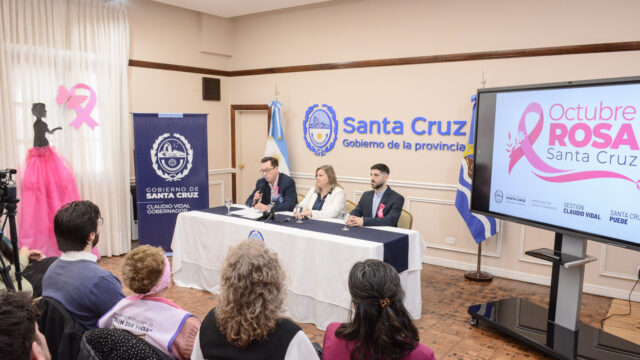 Coloccini: “Octubre Rosa Santa Cruz es prevención, detección temprana y acceso oportuno al diagnóstico de cáncer de mama”