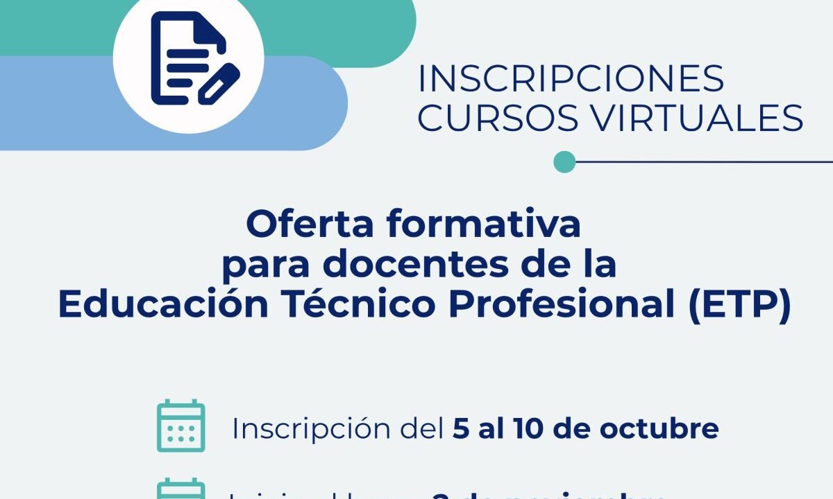 Educación convoca a inscribirse en la oferta formativa virtual del CeNET