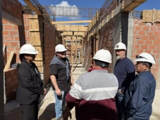Funcionarios provinciales anunciaron obras y recorrieron la Escuela Preuniversitaria
