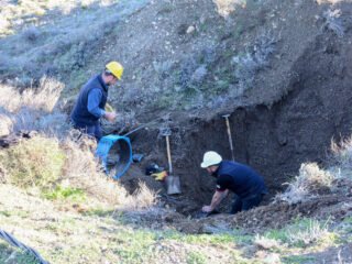 Servicios Públicos trabaja en la reparación del acueducto de Palermo Aike y prevé restablecer el bombeo al mediodía