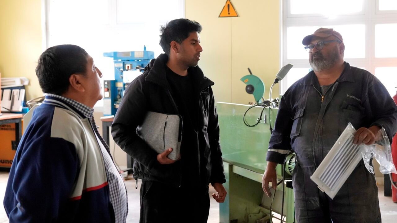 Se intensifican las obras de infraestructura en la Escuela Industrial N° 7 de Las Heras