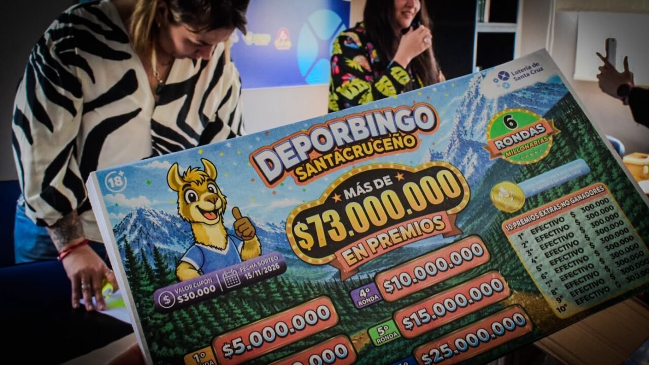 Llegaron los cartones del Deporbingo Santacruceño: 40 clubes e instituciones se preparan para iniciar la venta