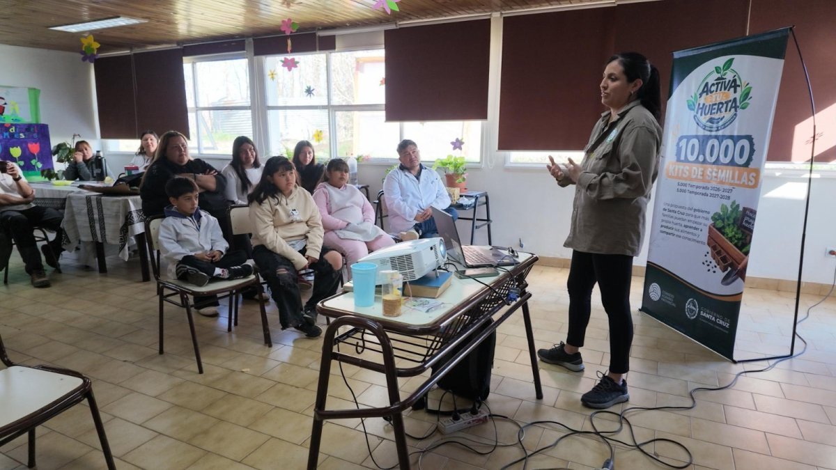Activá Tu Huerta llegó a una Escuela Rural de Camusu Aike en la Cuenca Carbonífera