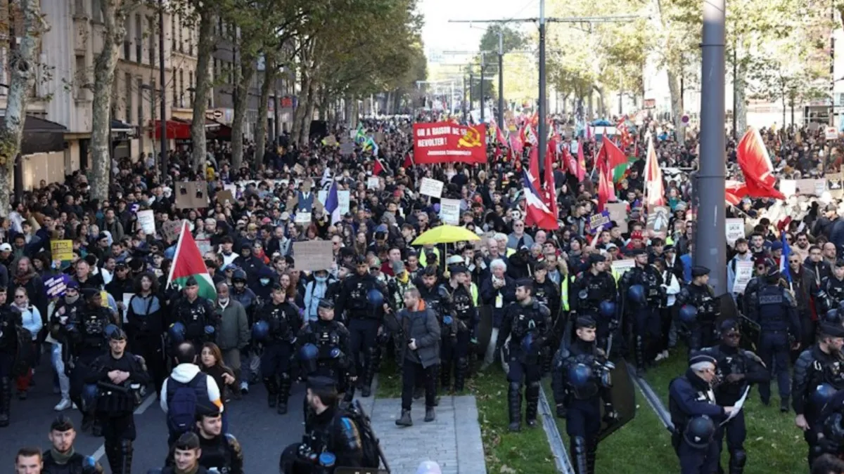 Tensión en Francia: la Policía reprimió la protesta por el costo de vida