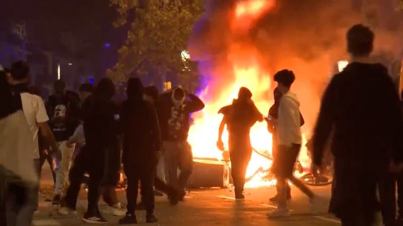 Las protestas en Barcelona «contra el sistema» se tornan violentas