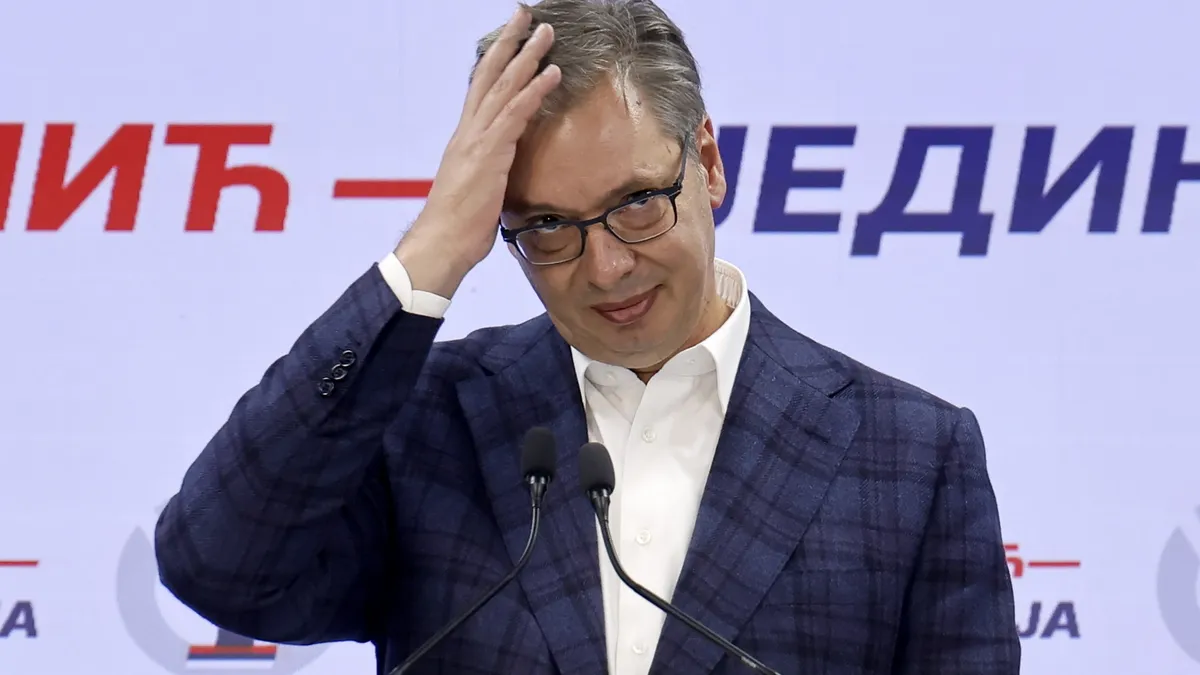 Elecciones en Serbia: Aleksandar Vui reconoció la derrota electoral frente a una lista impulsada por estudiantes